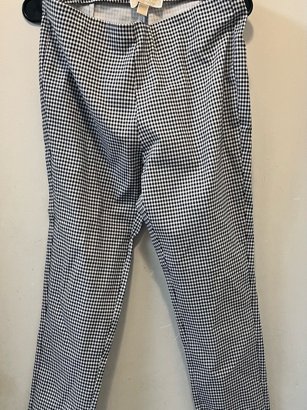 Michael Kors Black and White Gingham Kids Pants